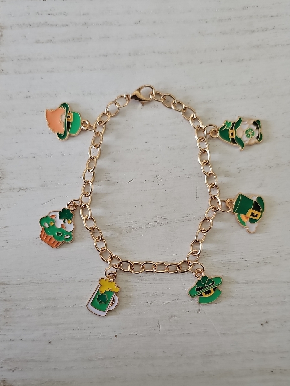 St. Patrick's Day Charm Bracelet